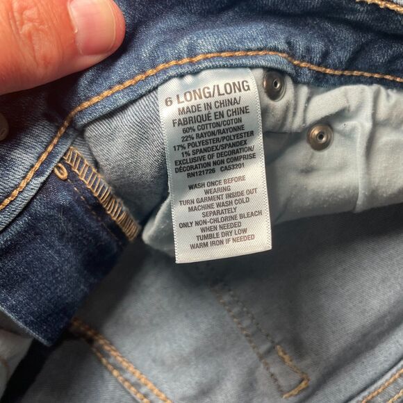 Aeropostale‎ Curvy Skinny Denim Jeans 6 Long Tall - Picture 5 of 5